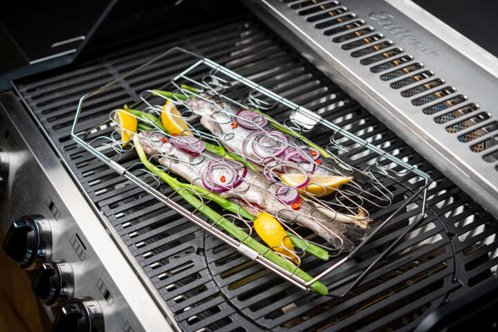 Enders Fisch.- und Gemüsehalter aus Edelstahl